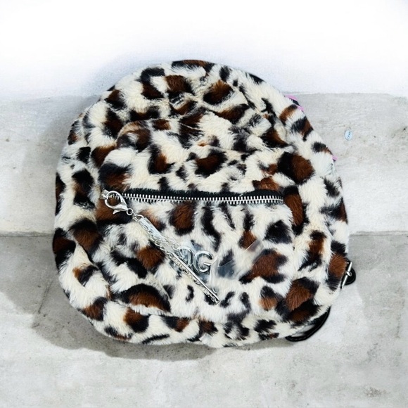 Gilda Paris Handbags - Gilda Paris Leopard Fur Mini Backpack